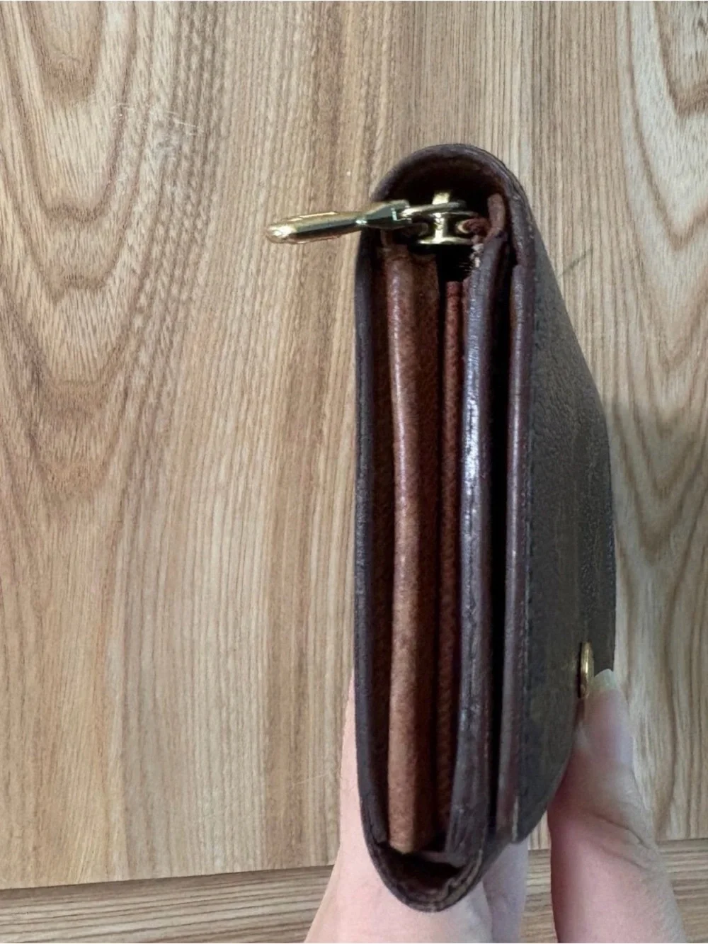 Auth Louis Vuitton Monogram Bifold zippy Wallet